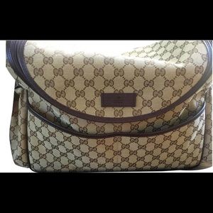 Canvas Gucci Diaper Bag